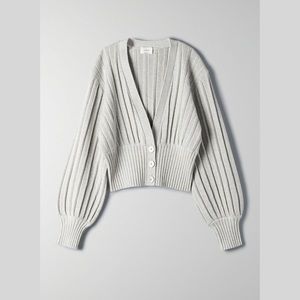 Aritzia Wilfred New Plunge Front Cardigan Sweater